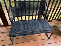 Blue 38" Outdoor Bench