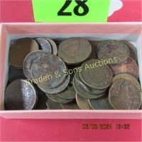 GROUP OF 50 US INDIAN HEAD PENNIES