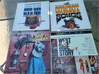 4 records west side story, civil war 33rpm LP++