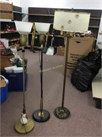 Vintage floor lamps and one shade