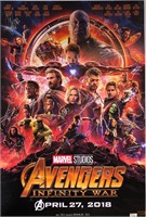 Signed Avnegers Infinity War Poster