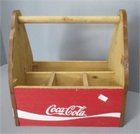 Wood Coca-Cola carrier.