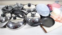 Set of "Circulon" Pots and Pans