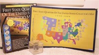 First State Quarter Collector's Map & Liberty Bell
