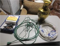 Vase, Rollmex wire, parts of BB gun
