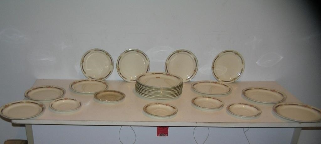 Large group of antique Hall diinnerware
