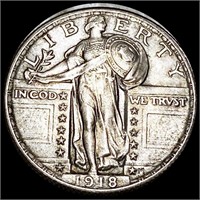 1918 Standing Liberty Quarter CLOSELY UNC