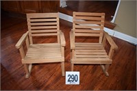 (2) Child's Rocking Chairs - 17" Tall