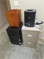 heater,file cabinets & item