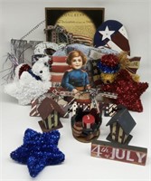 (FW) Fourth of July Decorations including wall