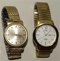 (2) Vtg Mens Timex Watches: Electric W. Germany