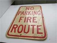 1 Sided Sign No Parking Fire route