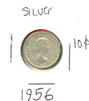 1956 Canadian Silver Dime