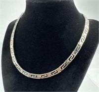 925 Silver Greek Key Necklace