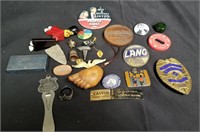 Group of pins and brooches etc.