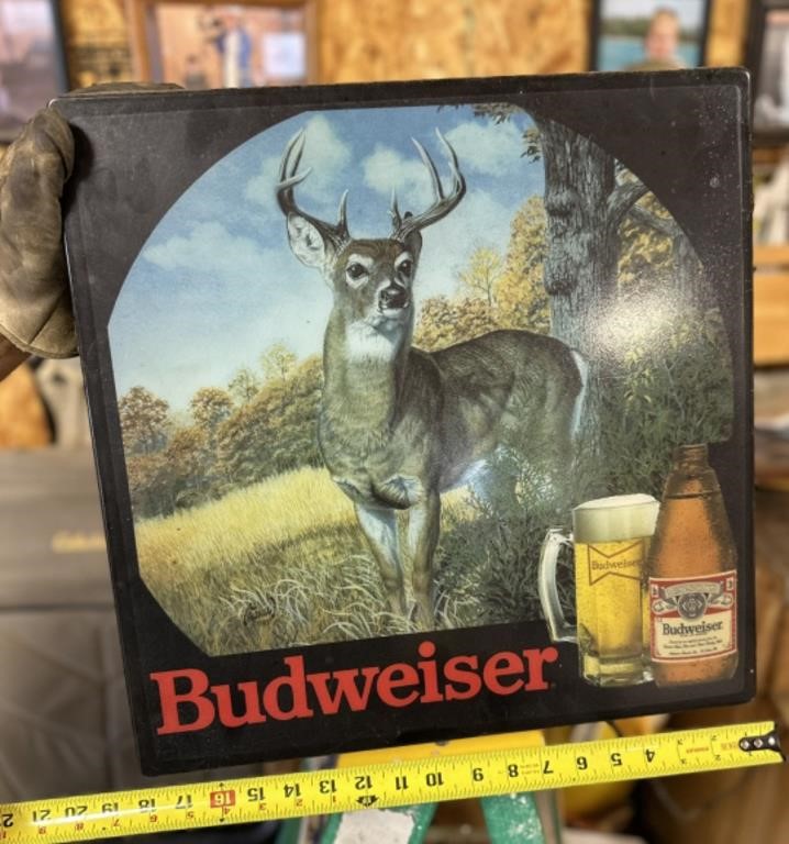 Budweiser Deer lighted Sign