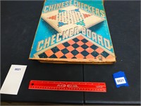 Vintage MB Chinese Checkers/Checker Board