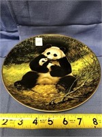 Collector Panda Plate - panda and baby by Will Nel