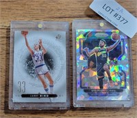 LARRY BIRD CARD & STEPHEN CURRY ERROR CARD