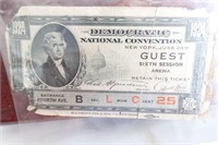 1924 Democratic National Convention Ticket.