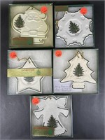 Five Cuthbertson Christmas Ornaments Ceramic