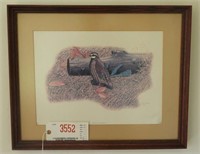 Lot #3552 - Framed print of Bob White Quail by