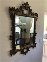 Wooden framed mirror, #13