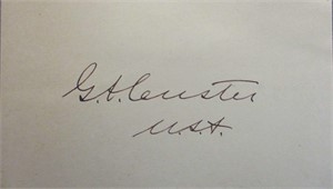 General Custer's Legacy: Signed Cut Signature