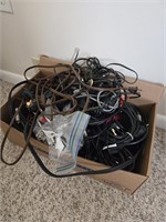 Box Lot Of Audio Cables