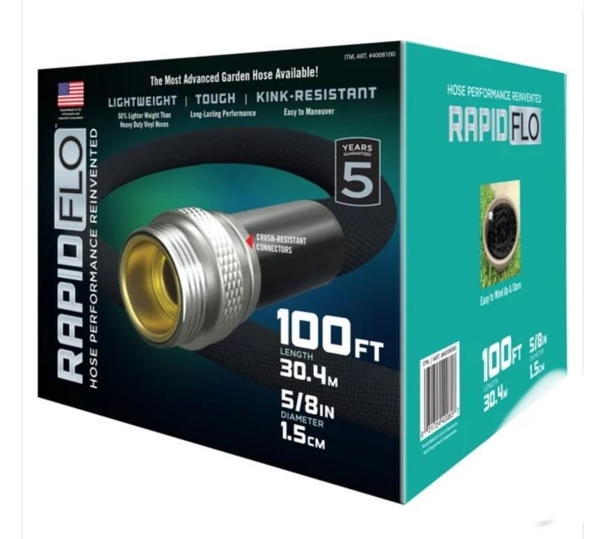 RapidFlo 100ft Compact Garden Hose

Lightly