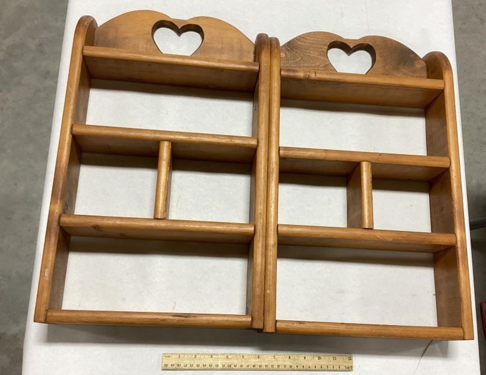 2 Wall Shelves 21 x 13in
