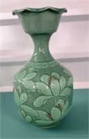 Antique Korean Celadon Vase Signed