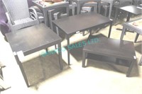 LOT, 3PCS ASST MATCHING TABLES - SEE SIZES