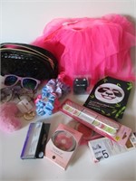 LOT MAKE UP, SUNGLASSES, TUTU, HAIR ACCESSORIES, .