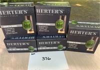 5 Boxes Herter's 12 gauge dove & quail,125 rounds