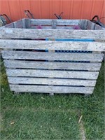 Large Wooden Crate. Approx. 38" x 44" x 37"