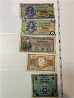 WWII Military Currency