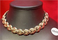 vintage Gold Choker  Necklace