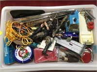 TUB OF VINTAGE TOYS, PATCHES & MORE
