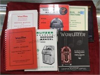 STACK OF WURLITZER MANUALS, CATALOGS