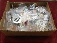 BOX OF OVER 100 PIECES OF FASHION JEWELRY