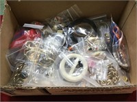 BOX OF 100 PLUS PIECES OF FASHION JEWELRY