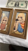 2 Small Pictures - Young Girl