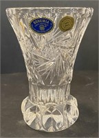 Bohemia Cut Lead Crystal Vase, 4” x 6”