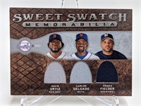 2009 Sweet Swatch Ortiz/Delgado/Fielder #TS-ODFF