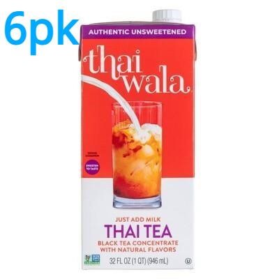 6pk Thaiwala All-Natural Thai Concentrate - 32oz