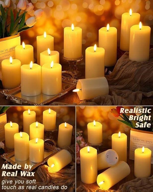 NEW Baquler 9 Pack Flickering Flameless Candle