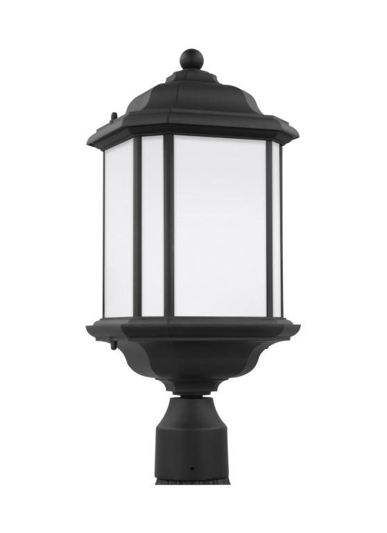 $150 1-Light Black Post Lantern