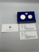 1986-S Liberty Two-Coin Set (Dollar Coin is 90% Si
