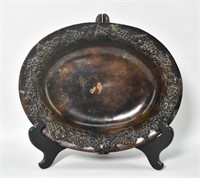 Heavy Indian Bronze or Metal Serving Bowl